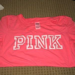 Vs Pink Neon Pink Tee